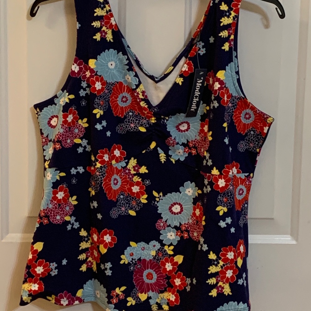 ModCloth floral tank 3X